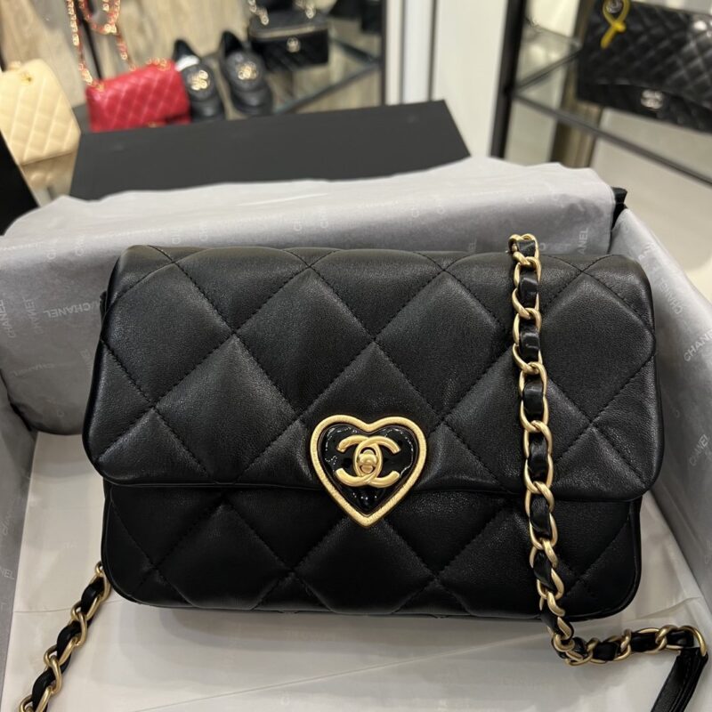 Chanel Love Enamel Black Bag