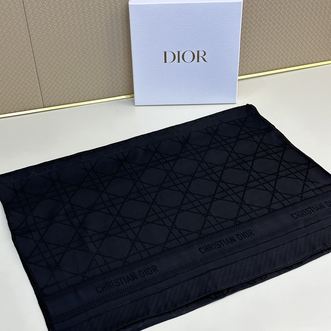 Dior Cannage Silk Scarf - Image 6