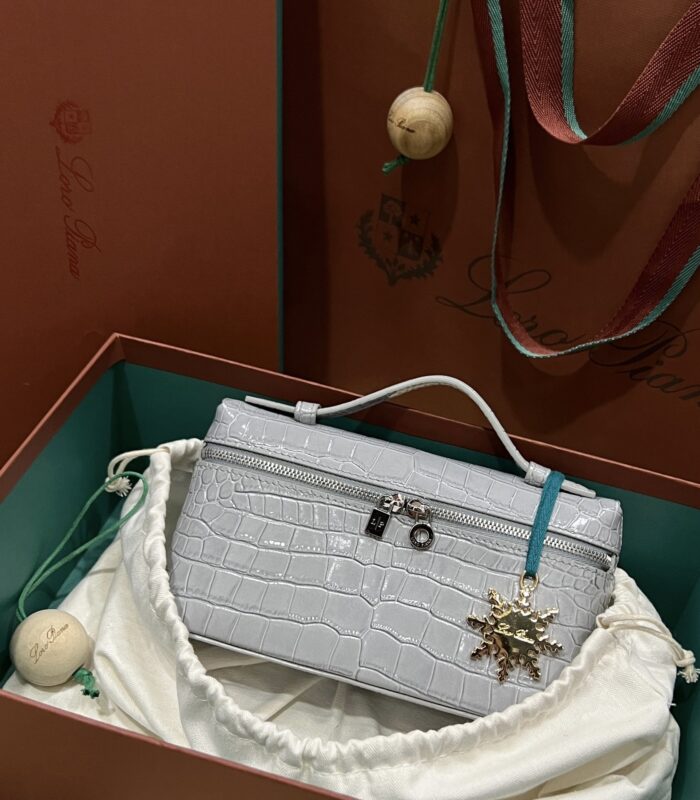 Loro Piana L19 Crocodile Pattern Leather