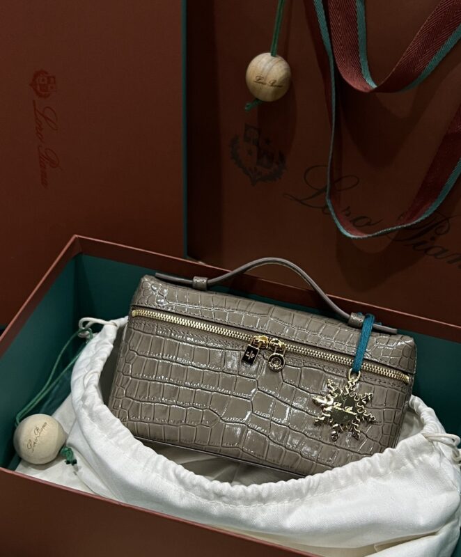 Loro Piana L19 Crocodile Pattern Leather