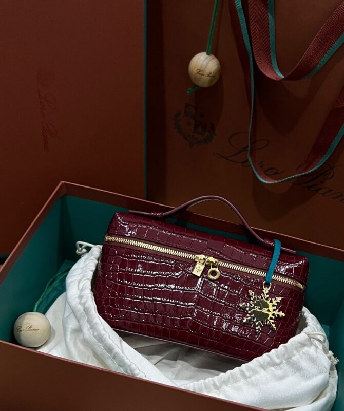 Loro Piana L19 Crocodile Pattern Leather