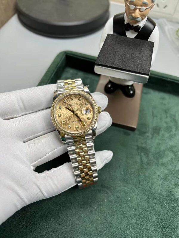 Rolex Datejust Diamond & Gold Watch