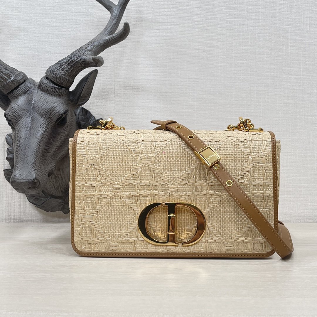 34026.jpg Dior Caro 30 Raffia Bag - Image 1