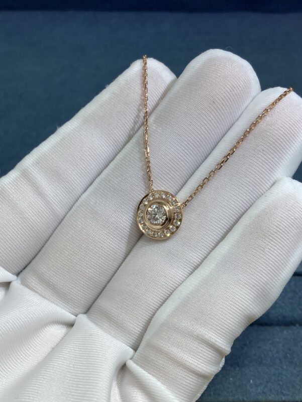 C’s Diamond Necklace, Rose Gold