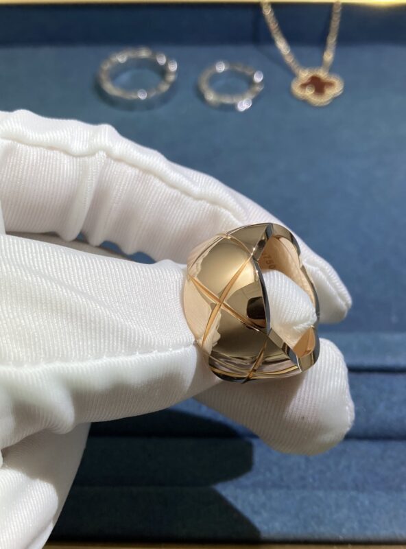 Lozenge Ring, Rose Gold