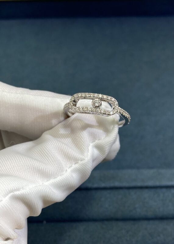 Messica Full Diamond Ring, White Gold