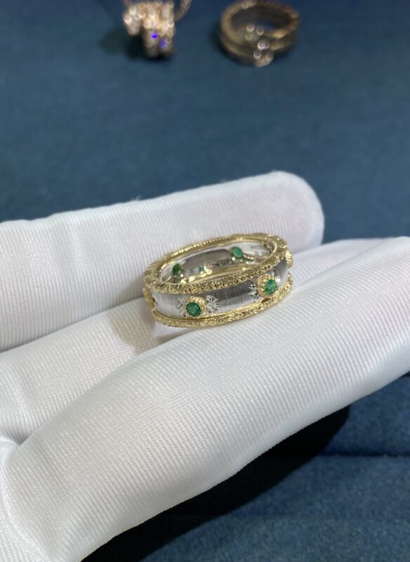 Buccellati Ring, Platinum + Gold