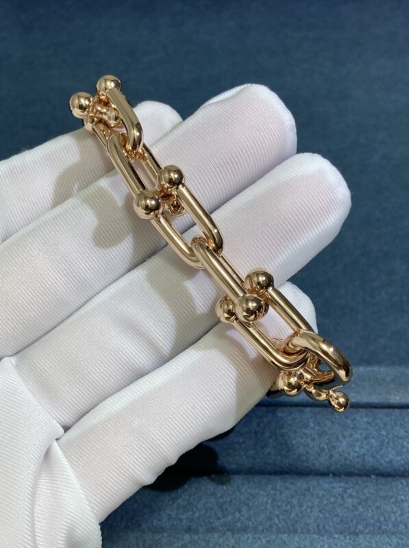 Tiffany Beads and Diamond Bracelet, Rose Gold