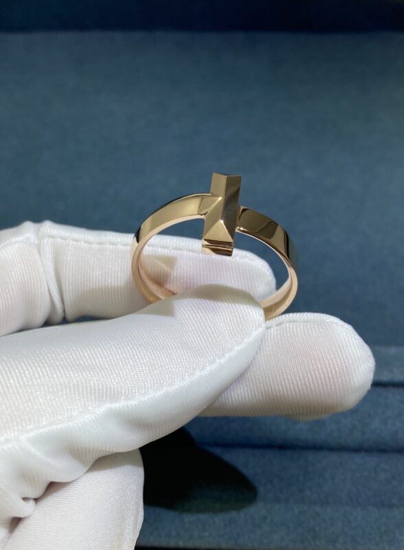 Wide T1 No Diamond Ring, Rose Gold