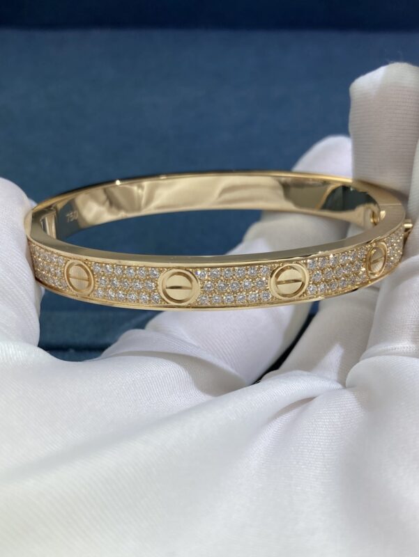 Cartier Wide Gypsophila Bracelet, Yellow Gold