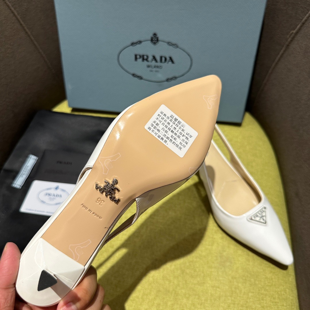 Prada New Slingback Sandals - Image 8