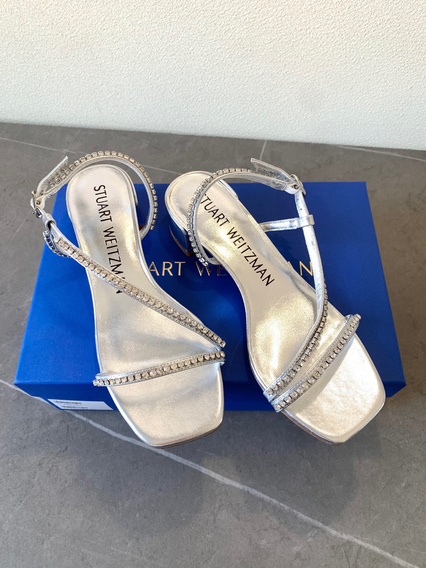 YSL Soirée Crystal Sandals - Image 3