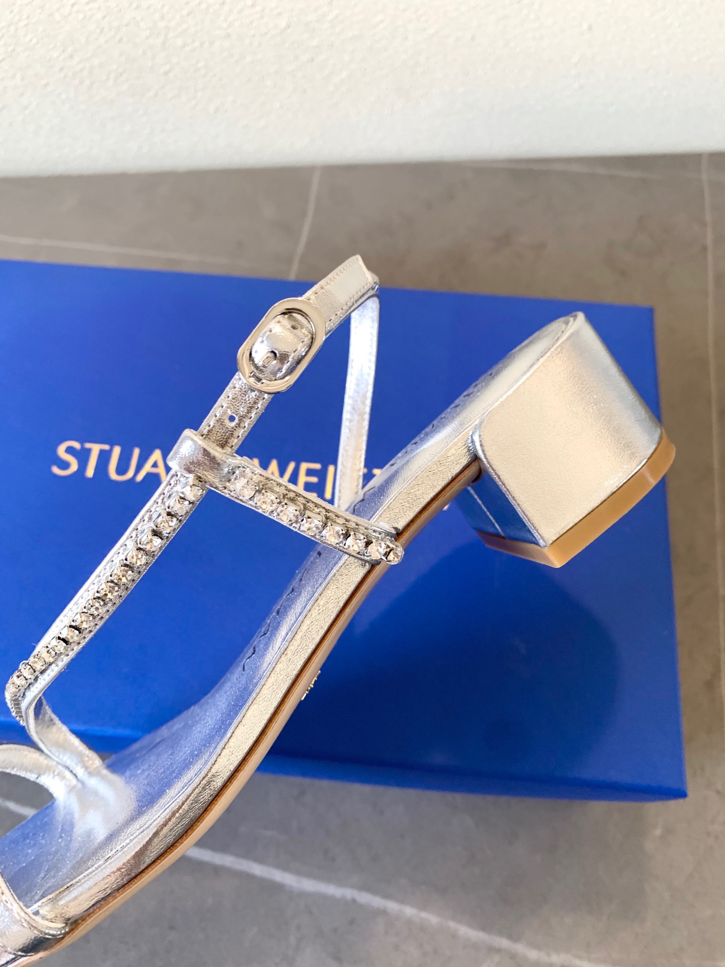 YSL Soirée Crystal Sandals - Image 8