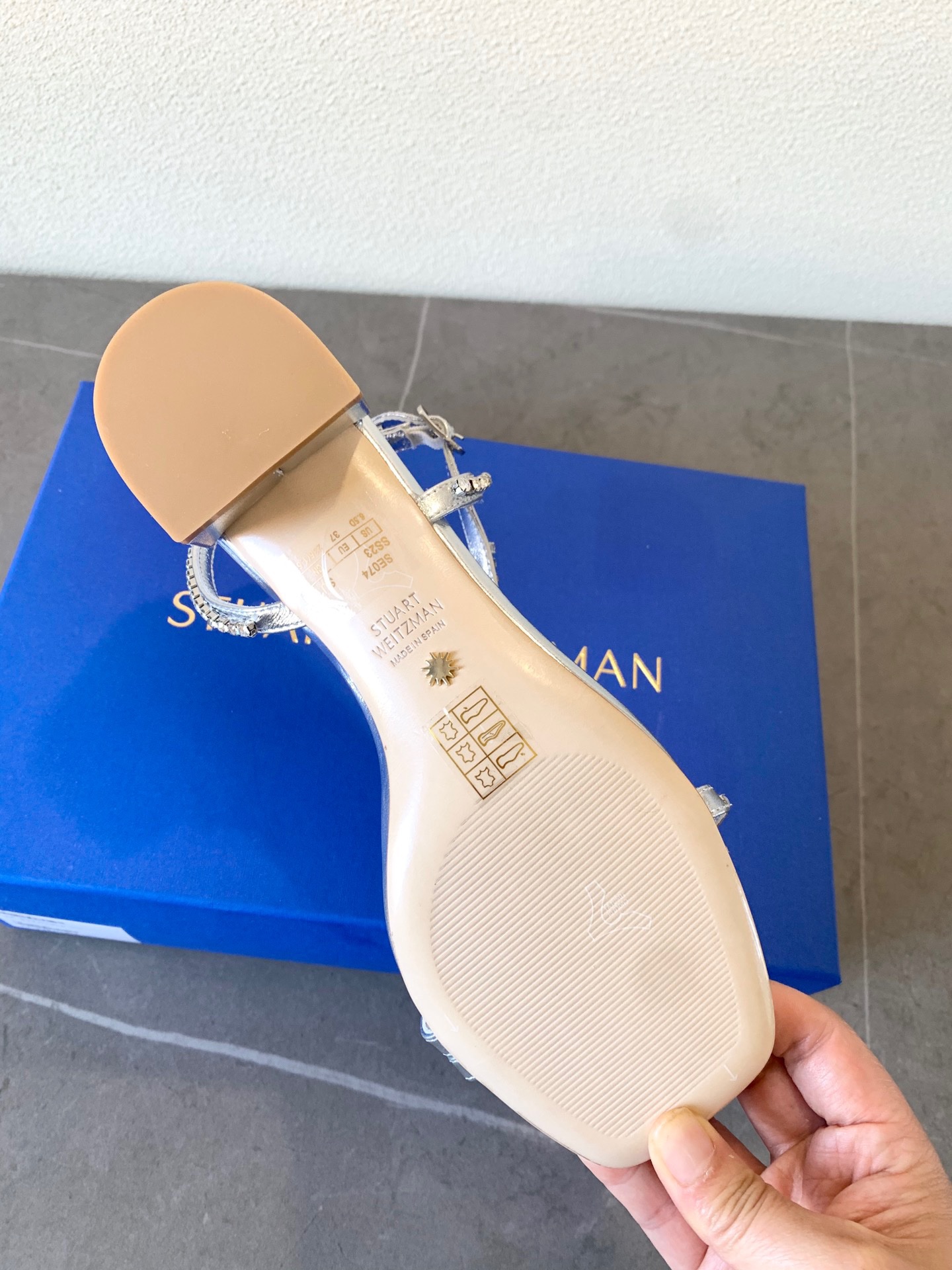 YSL Soirée Crystal Sandals - Image 9