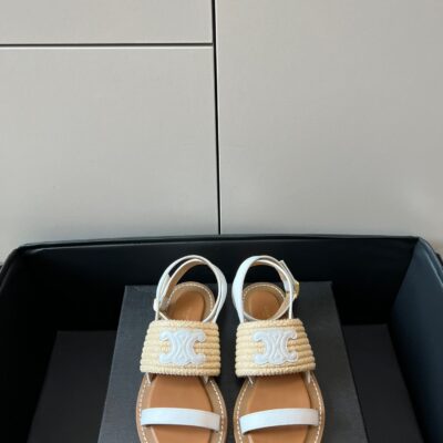 Celine 2023 Straw Sandals