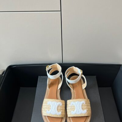 Celine 2023 Straw Sandals