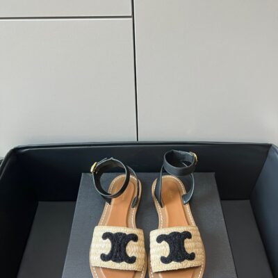 Celine 2023 Straw Sandals