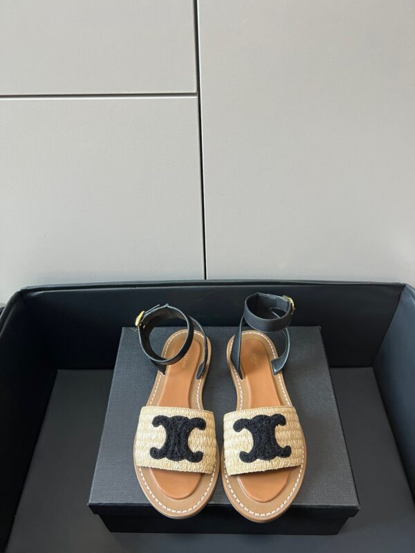 Celine 2023 Straw Sandals
