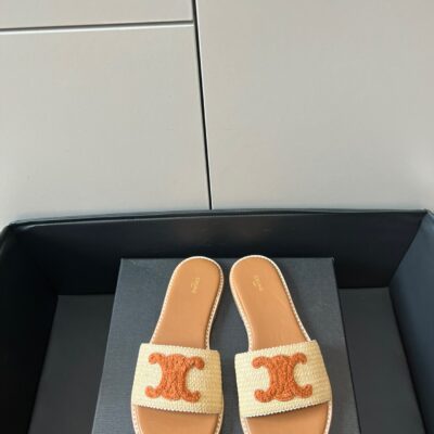 Celine 2023 Straw Sandals