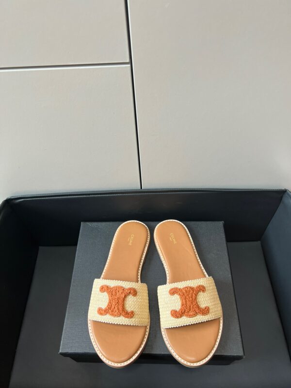 Celine 2023 Straw Sandals