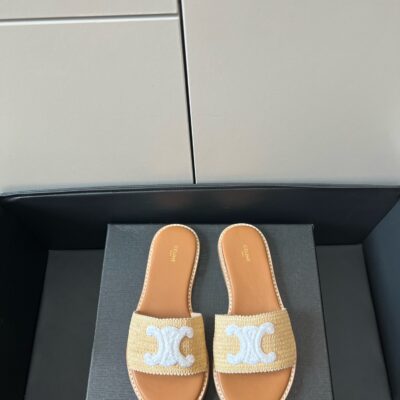 Celine 2023 Straw Sandals