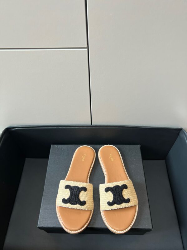 Celine 2023 Straw Sandals