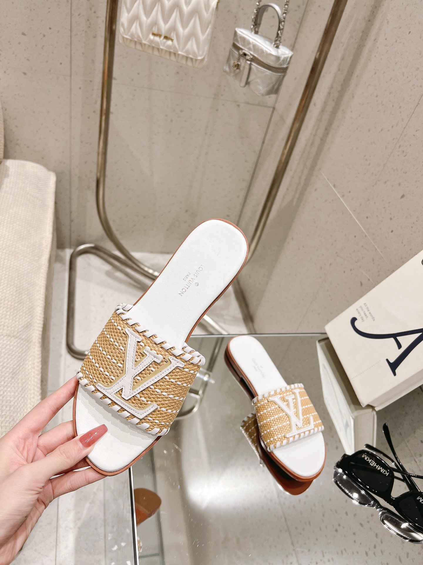 Louis Vuitton New Straw Sandals - Image 2