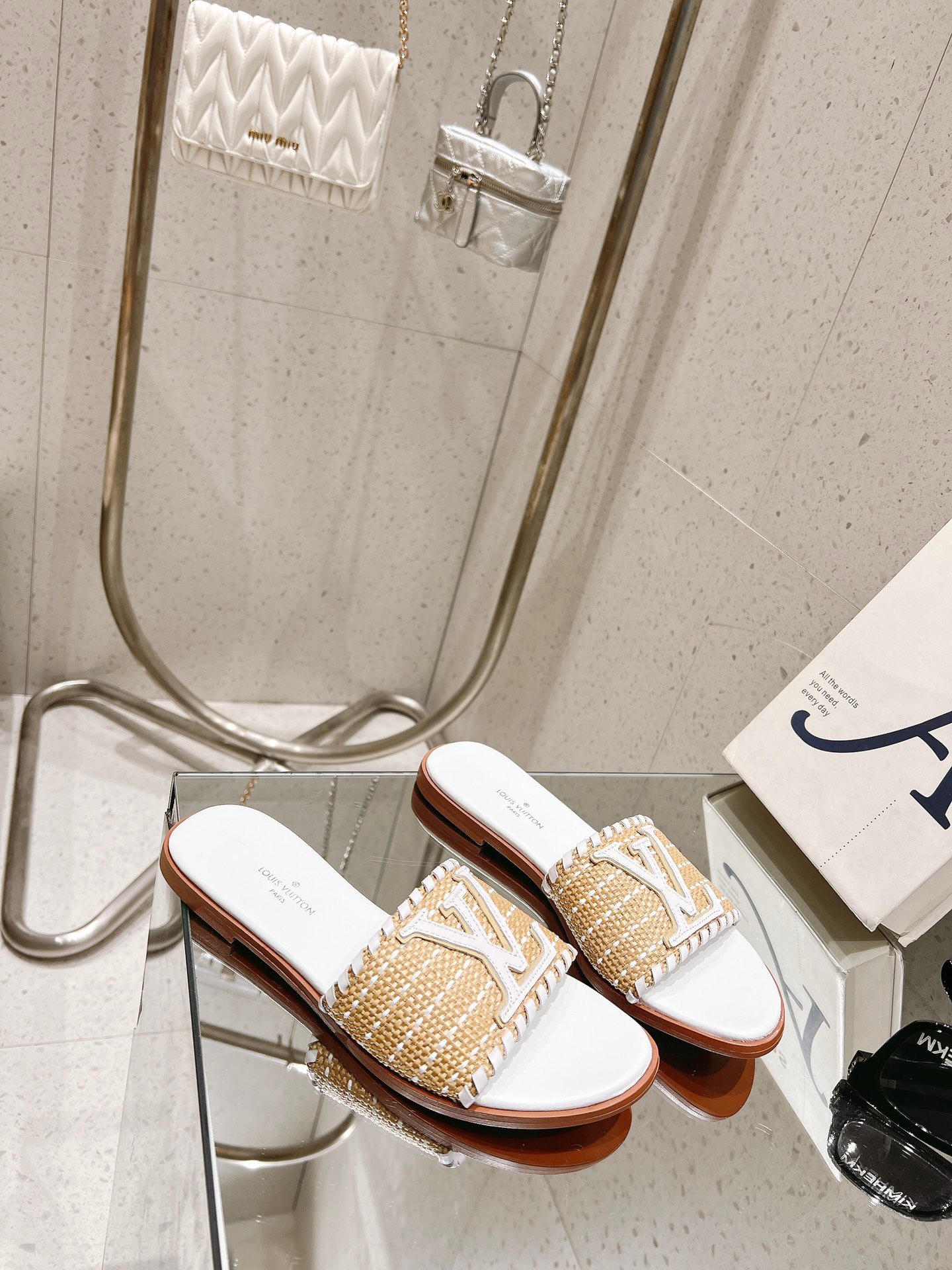 Louis Vuitton New Straw Sandals - Image 3