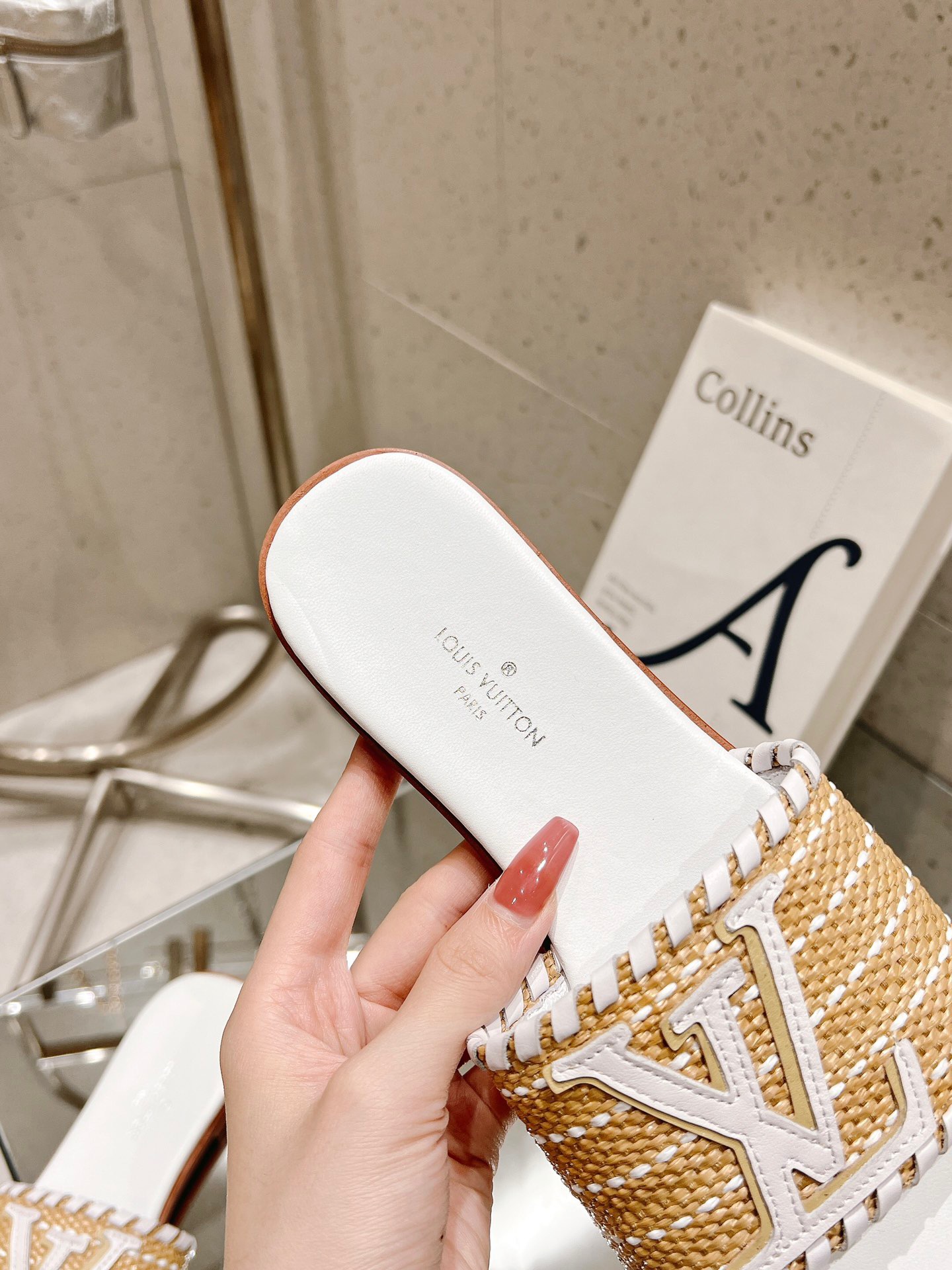 Louis Vuitton New Straw Sandals - Image 8