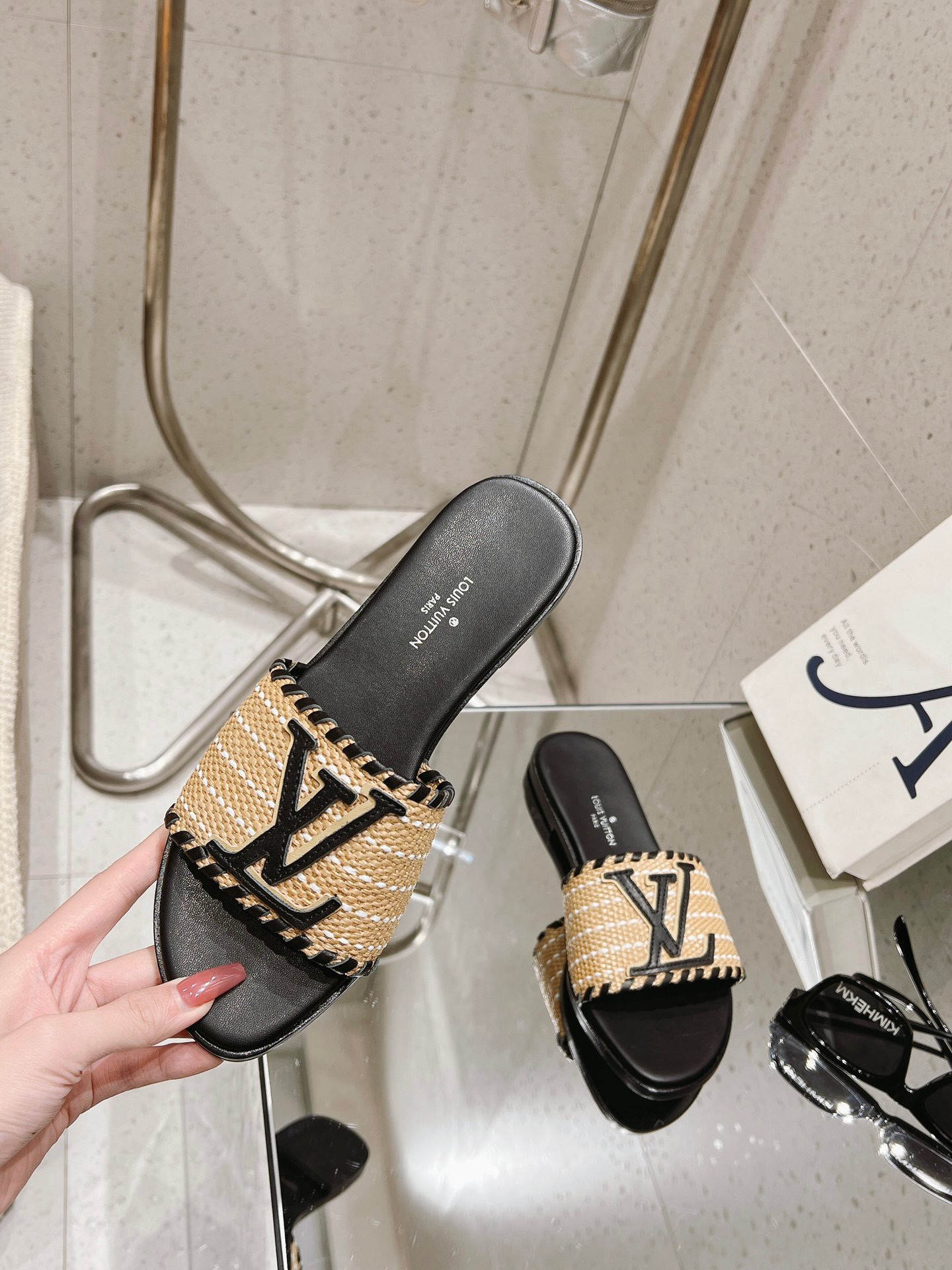 Louis Vuitton New Straw Sandals - Image 2