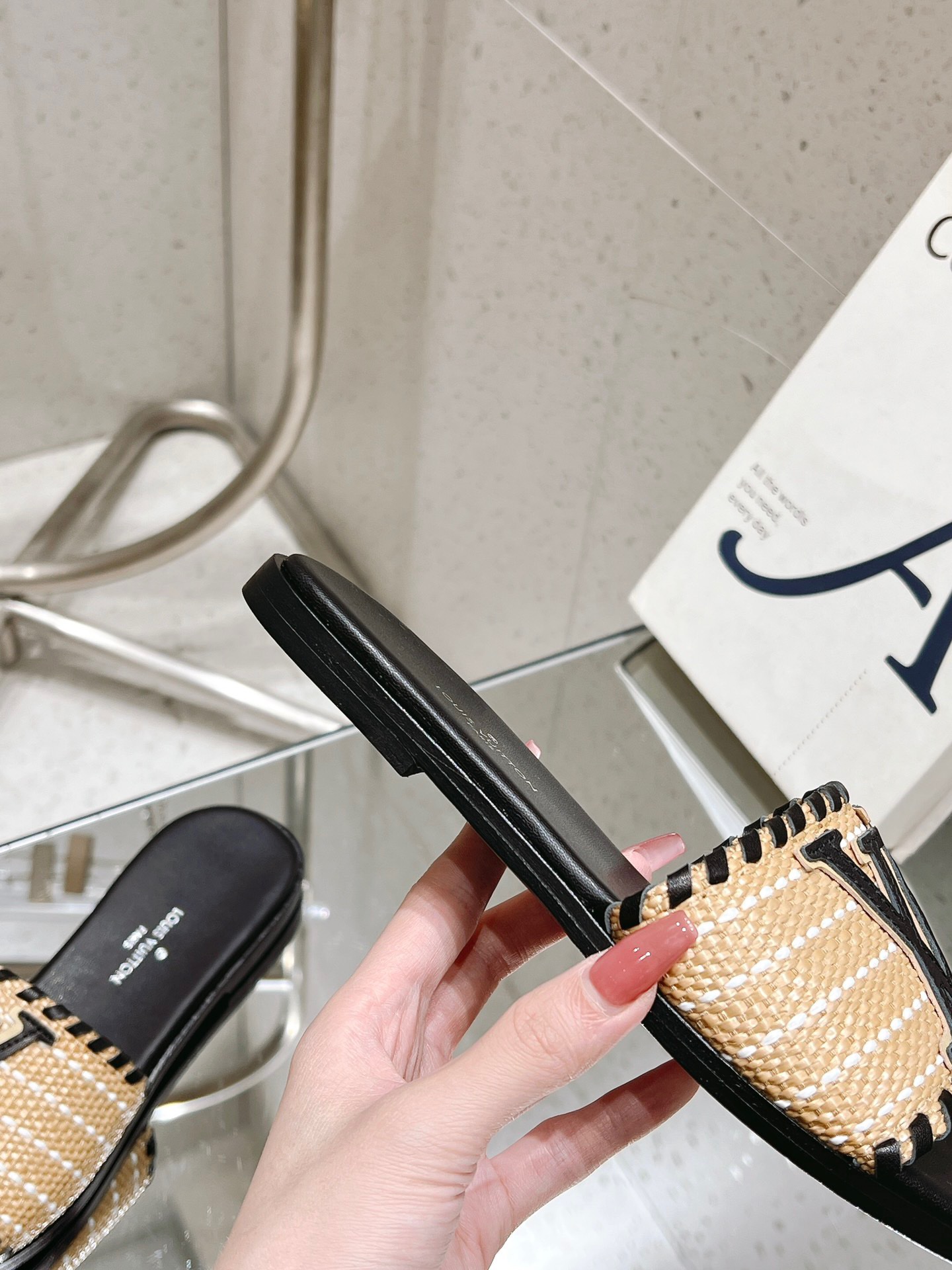 Louis Vuitton New Straw Sandals - Image 8