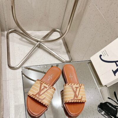 Louis Vuitton New Straw Sandals