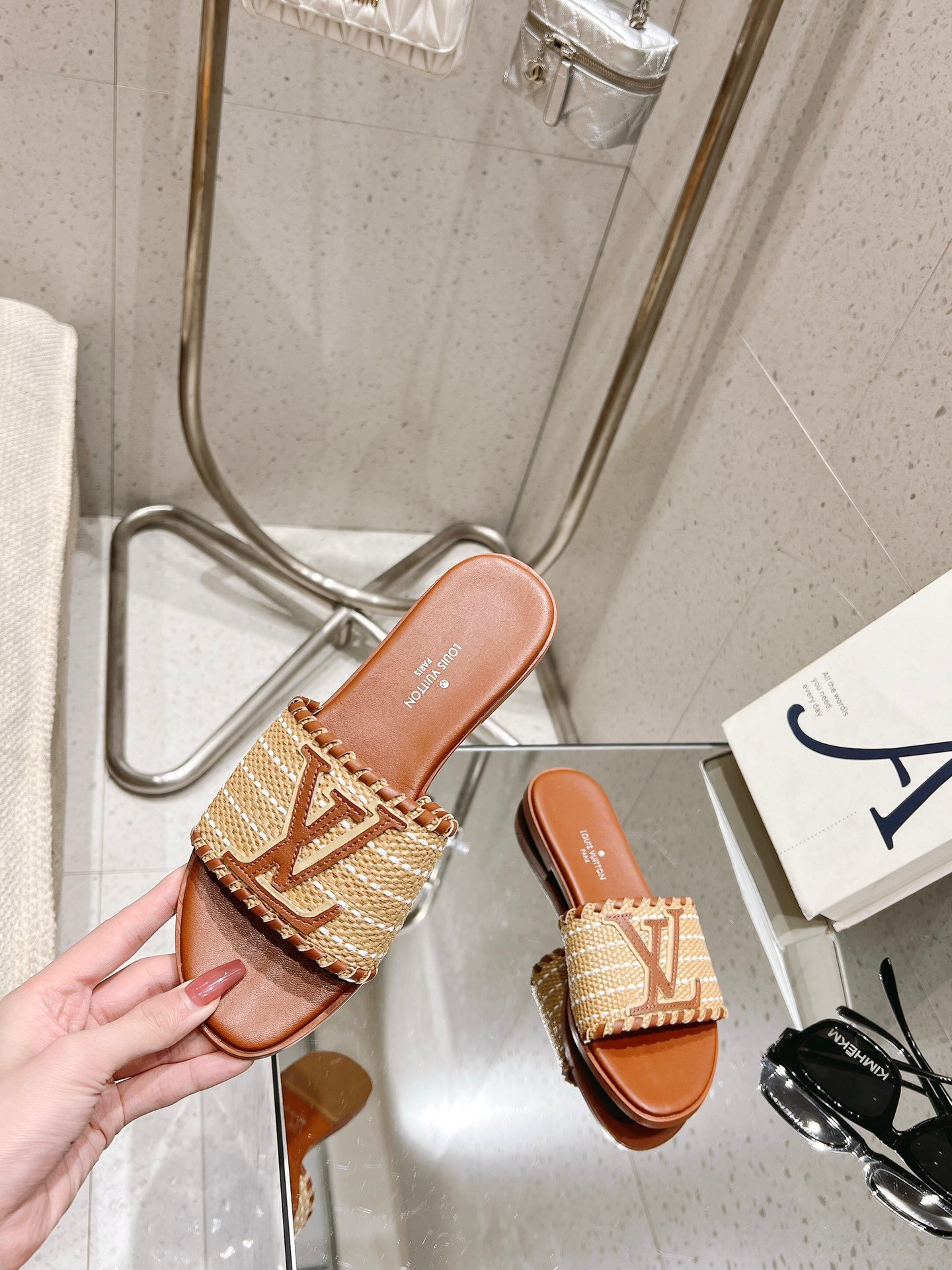 Louis Vuitton New Straw Sandals - Image 2