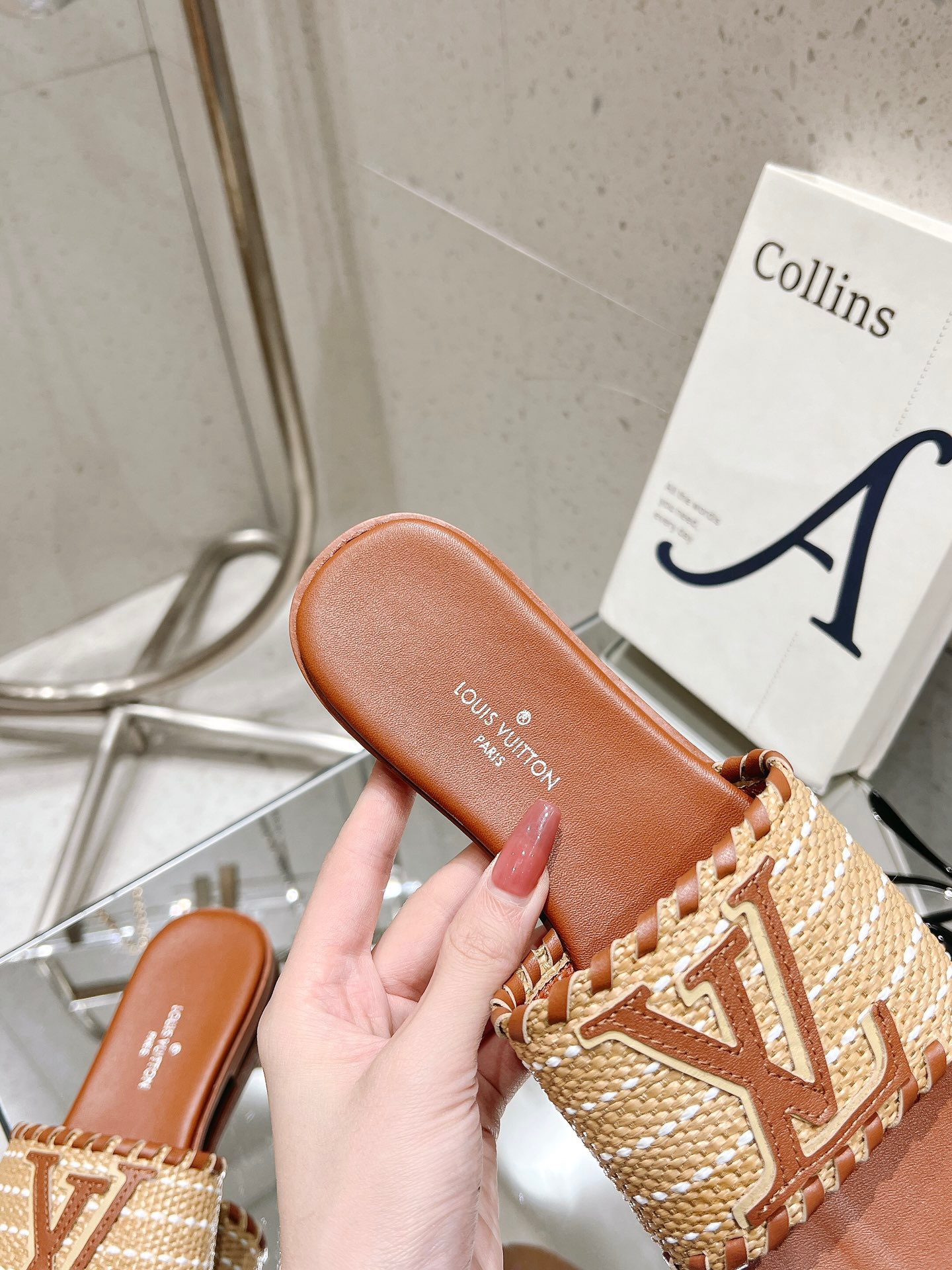 Louis Vuitton New Straw Sandals - Image 8