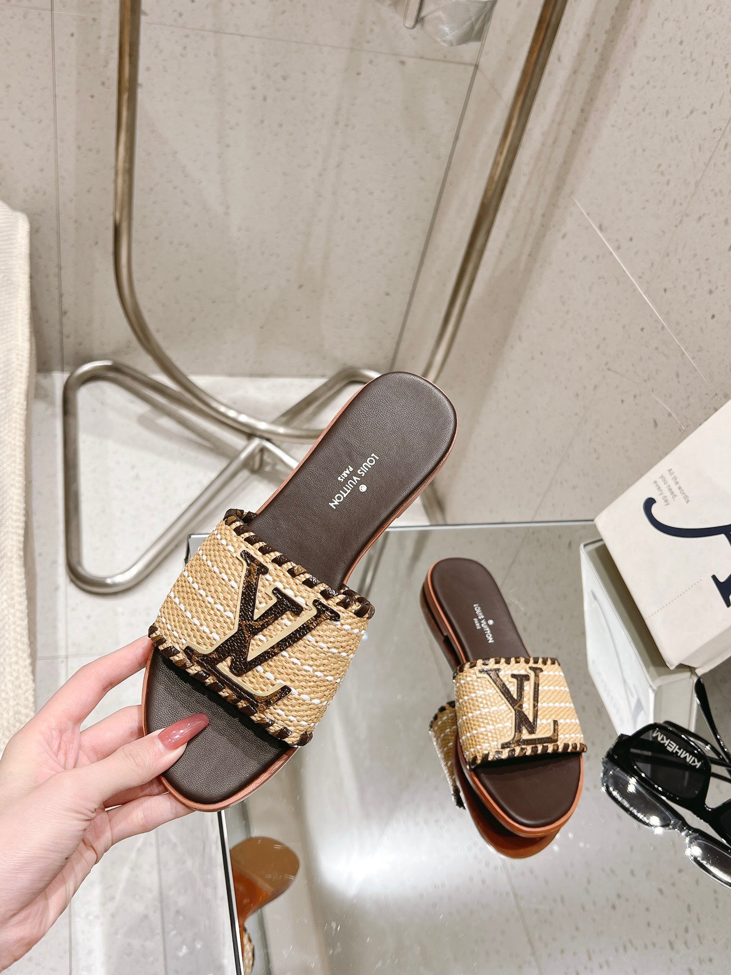 Louis Vuitton New Straw Sandals - Image 2