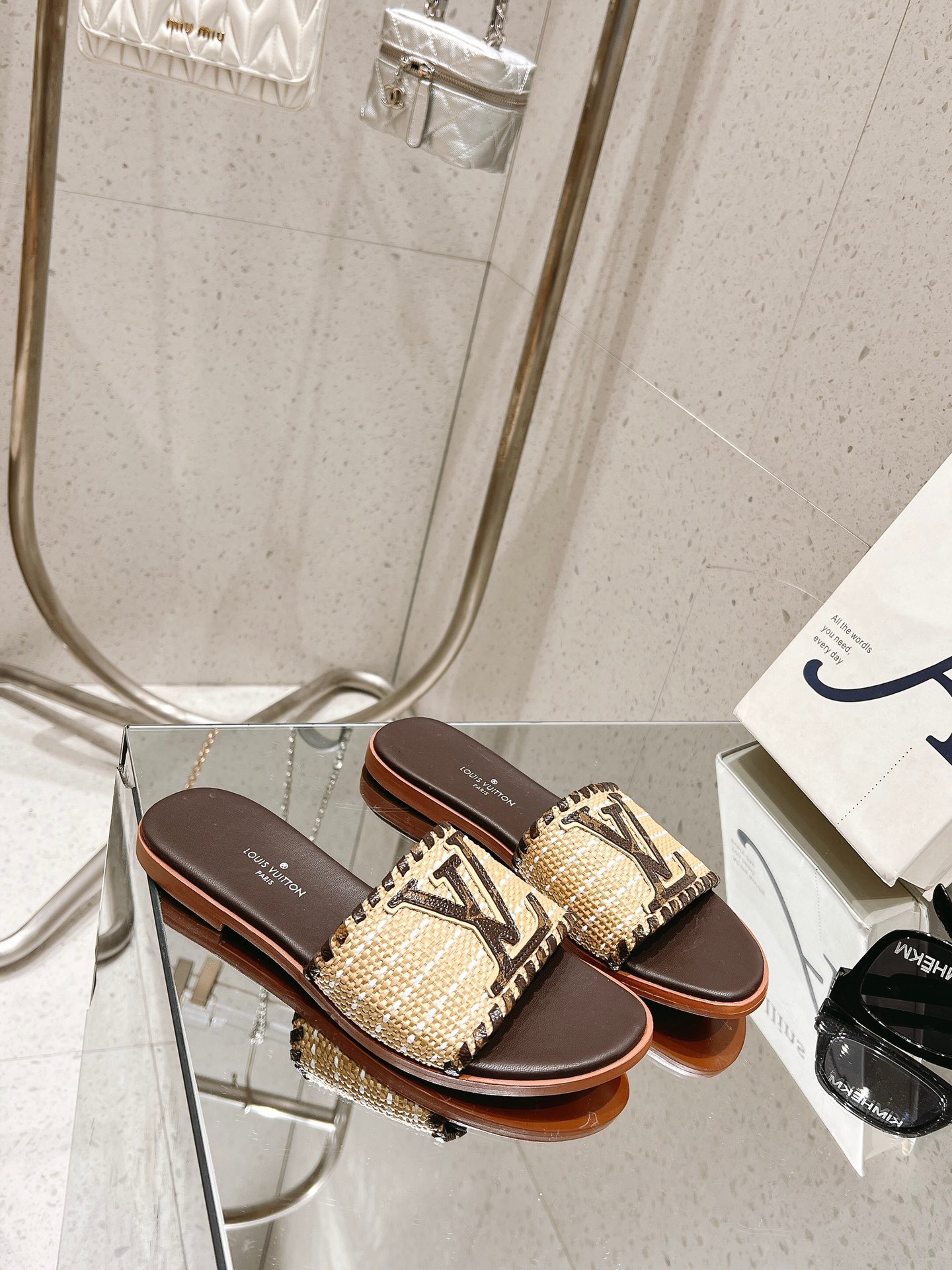 Louis Vuitton New Straw Sandals - Image 3