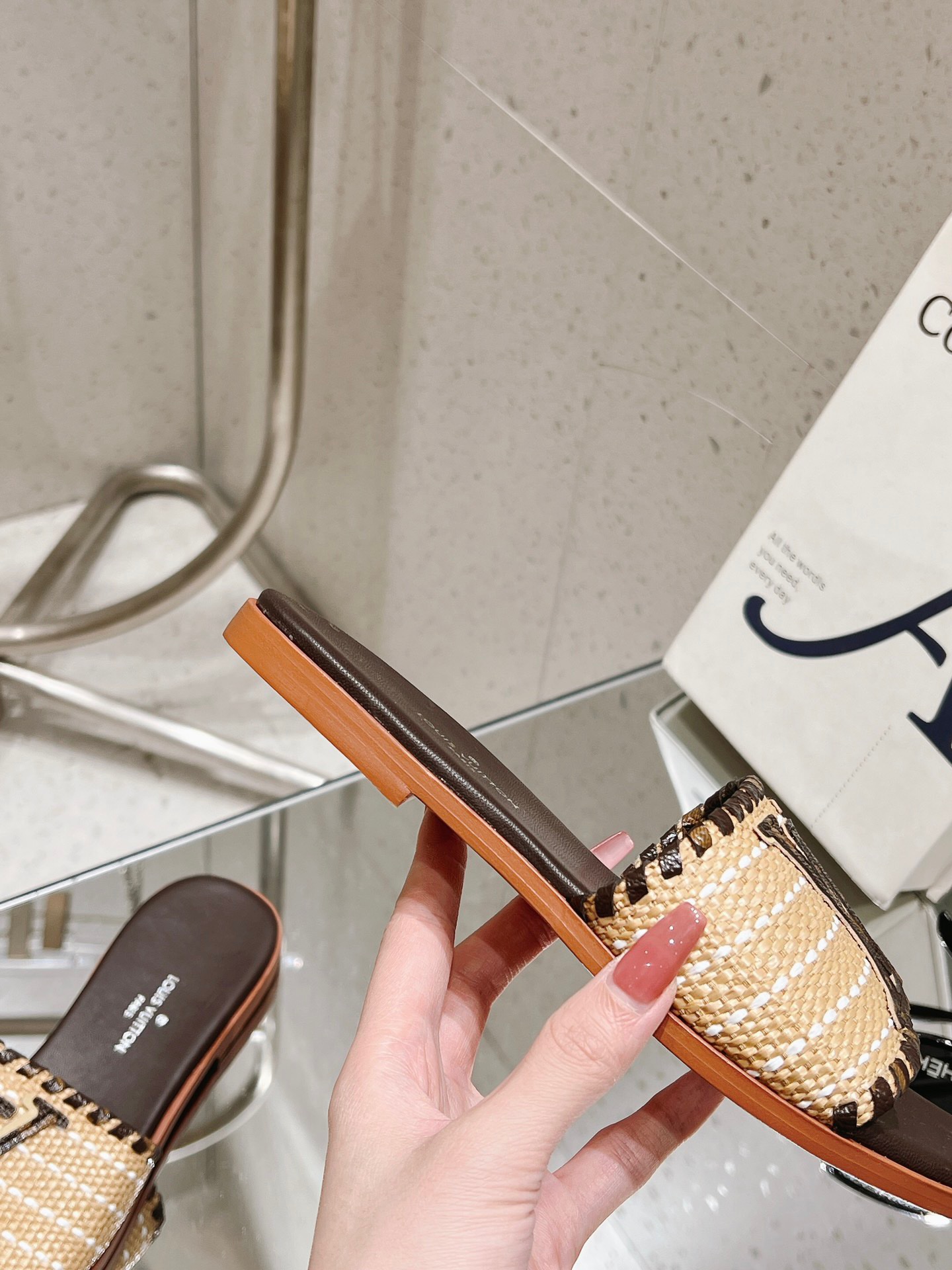 Louis Vuitton New Straw Sandals - Image 8