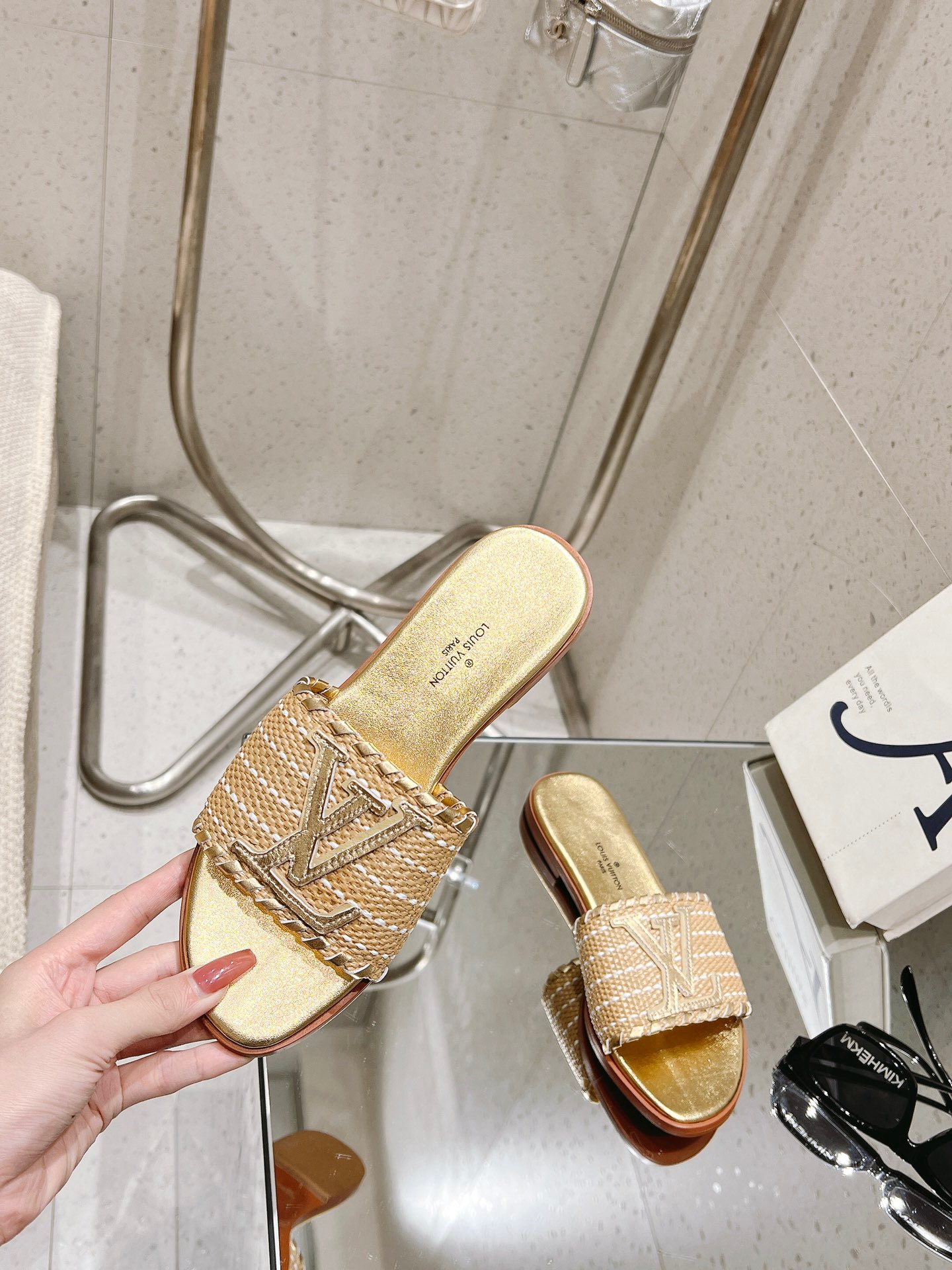 Louis Vuitton New Straw Sandals - Image 2