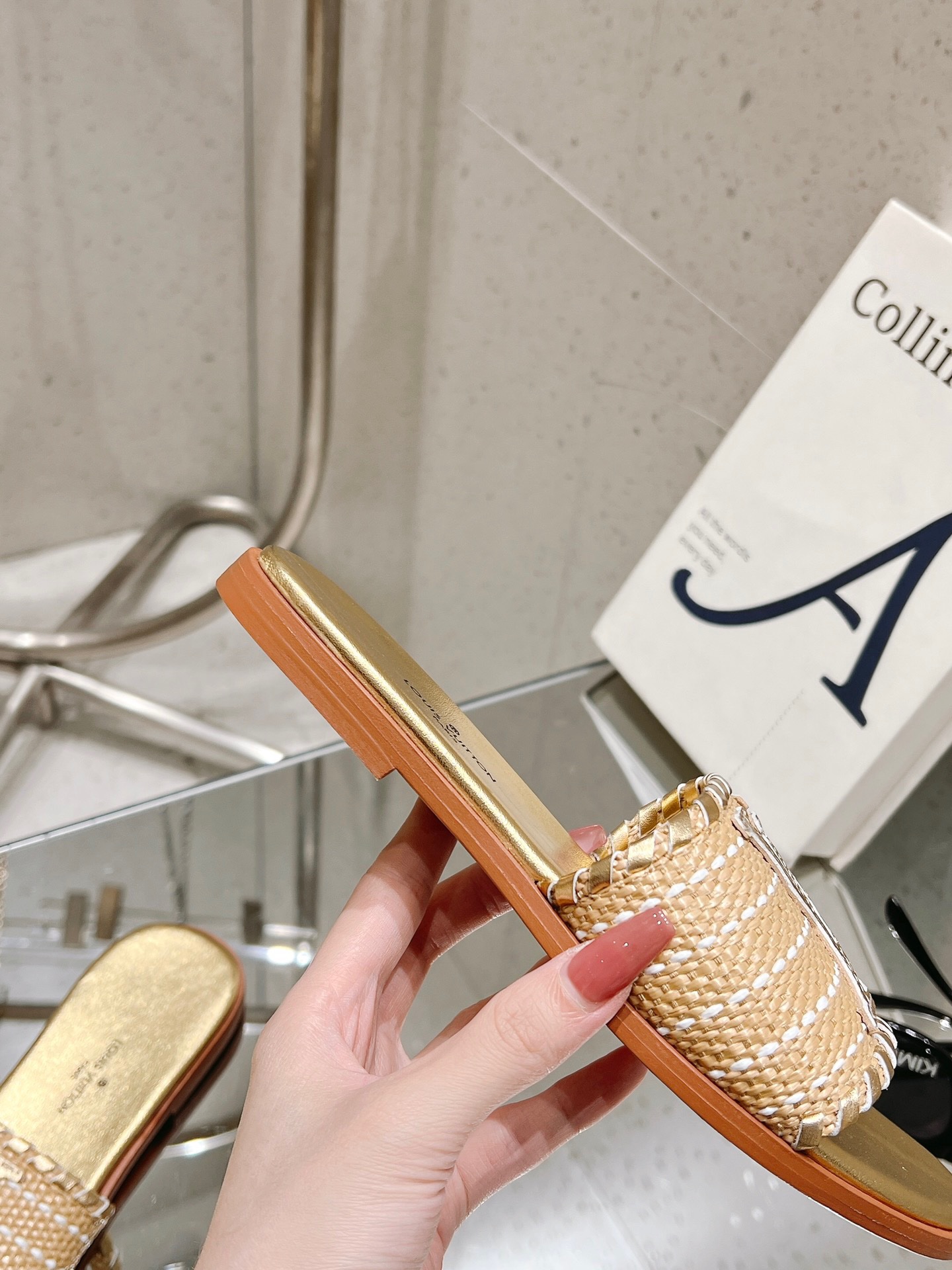 Louis Vuitton New Straw Sandals - Image 8