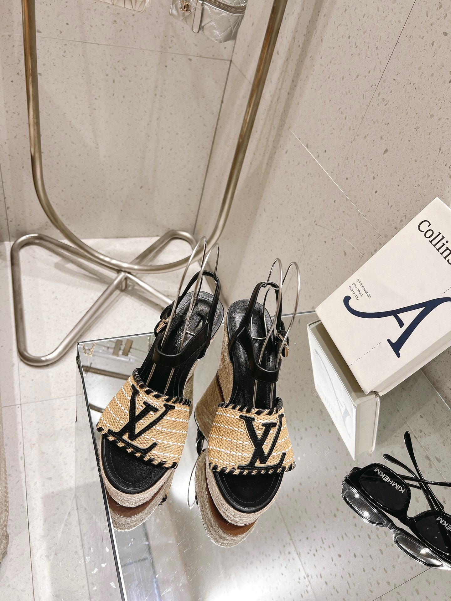 Louis Vuitton New Straw Heel Sandals