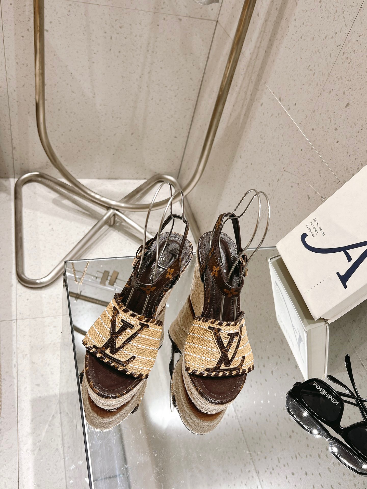 Louis Vuitton New Straw Heel Sandals
