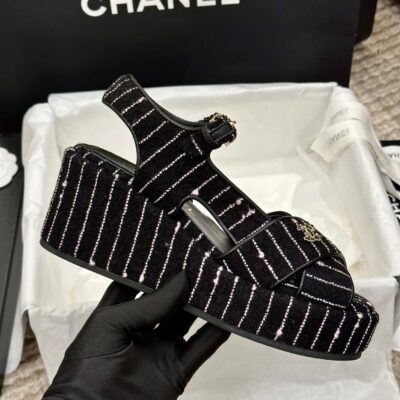 Chanel 2023 New Wedge Sandals