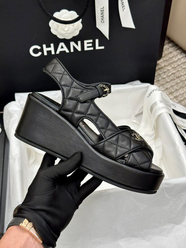 Chanel 2023 New Wedge Sandals