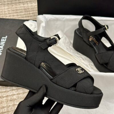 Chanel 2023 New Wedge Sandals