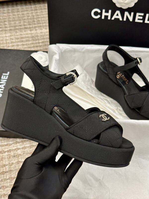 Chanel 2023 New Wedge Sandals