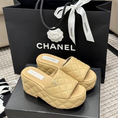 Chanel 2023 New Wedge Sandals