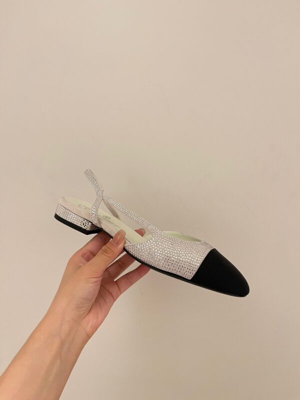 Chanel 2023 New Slingback full Diamond Princess Shoes