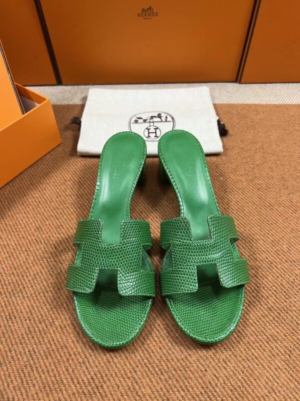 Hermes New Oasis Sandals in Lizard (fully handmade)