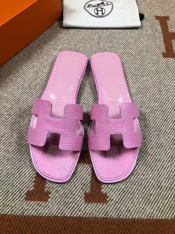 Hermes New Oasis Sandals in Lizard (fully handmade)