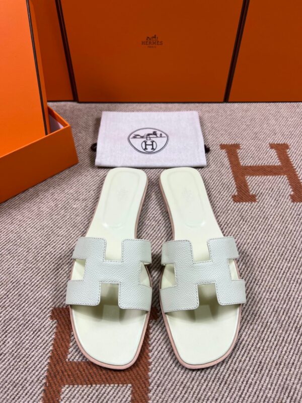 Hermes New Oran Sandals in Epsom (fully handmade)